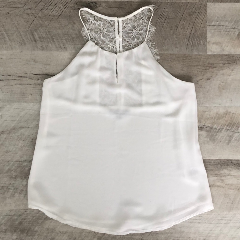 White Halter Neck Blouse
